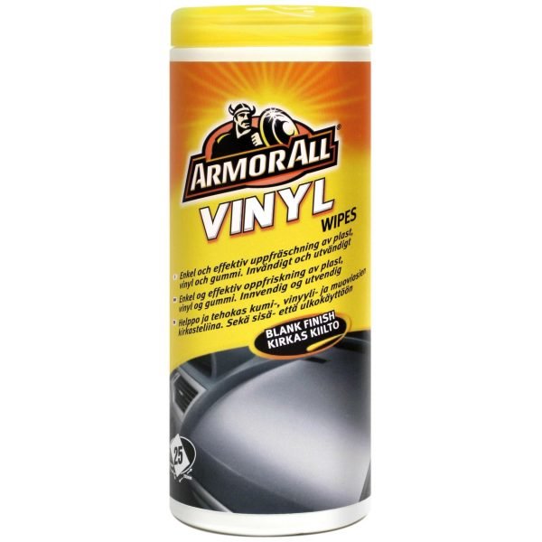 Armor All Wipes Purkki Kumi&Muoviliina Kirkas 25kpl