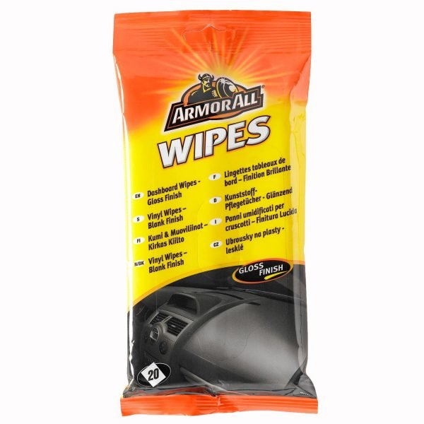 Armor All Wipes Pussi Kumi&Muoviliina Kirkas 20 Kpl