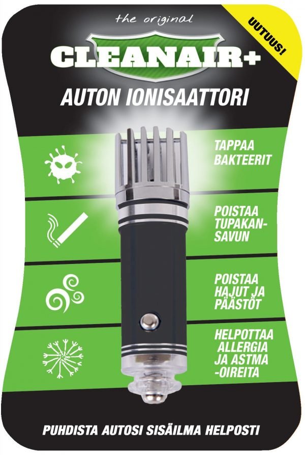 Cleanair+ Auton Ionisaattori