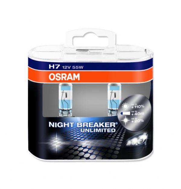 Osram H7 Night Breaker Unlimited Polttimo 2 Kpl