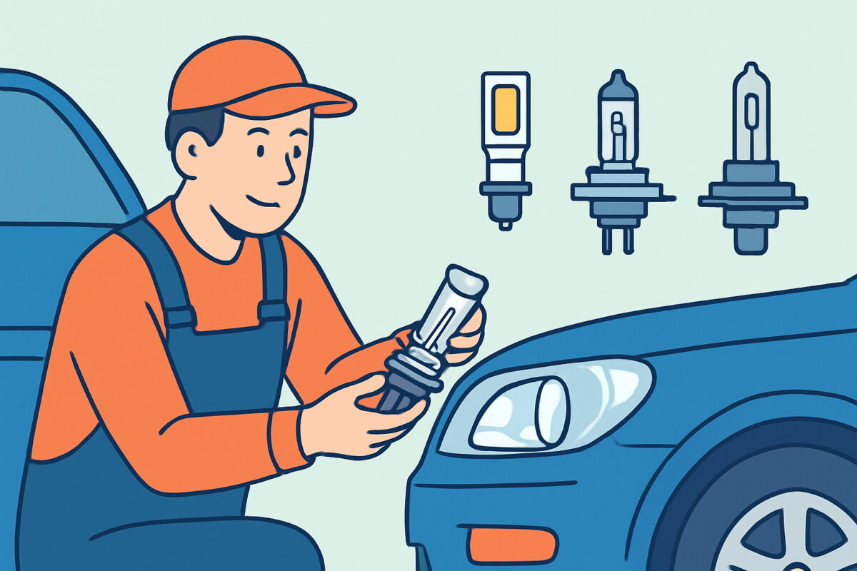 Lampun vaihto autossa – LED, halogeeni ja ksenon