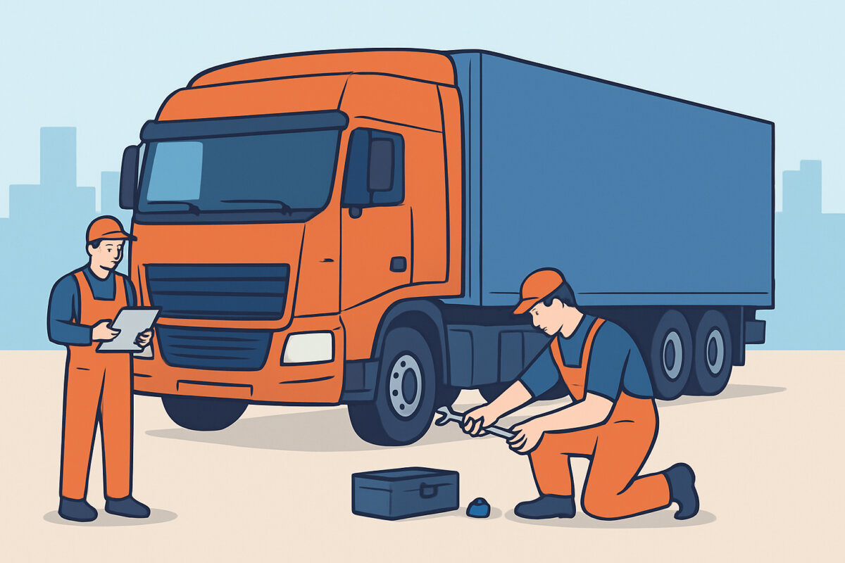 Raskaan kaluston korjaamot – kuorma-autot ja perävaunut